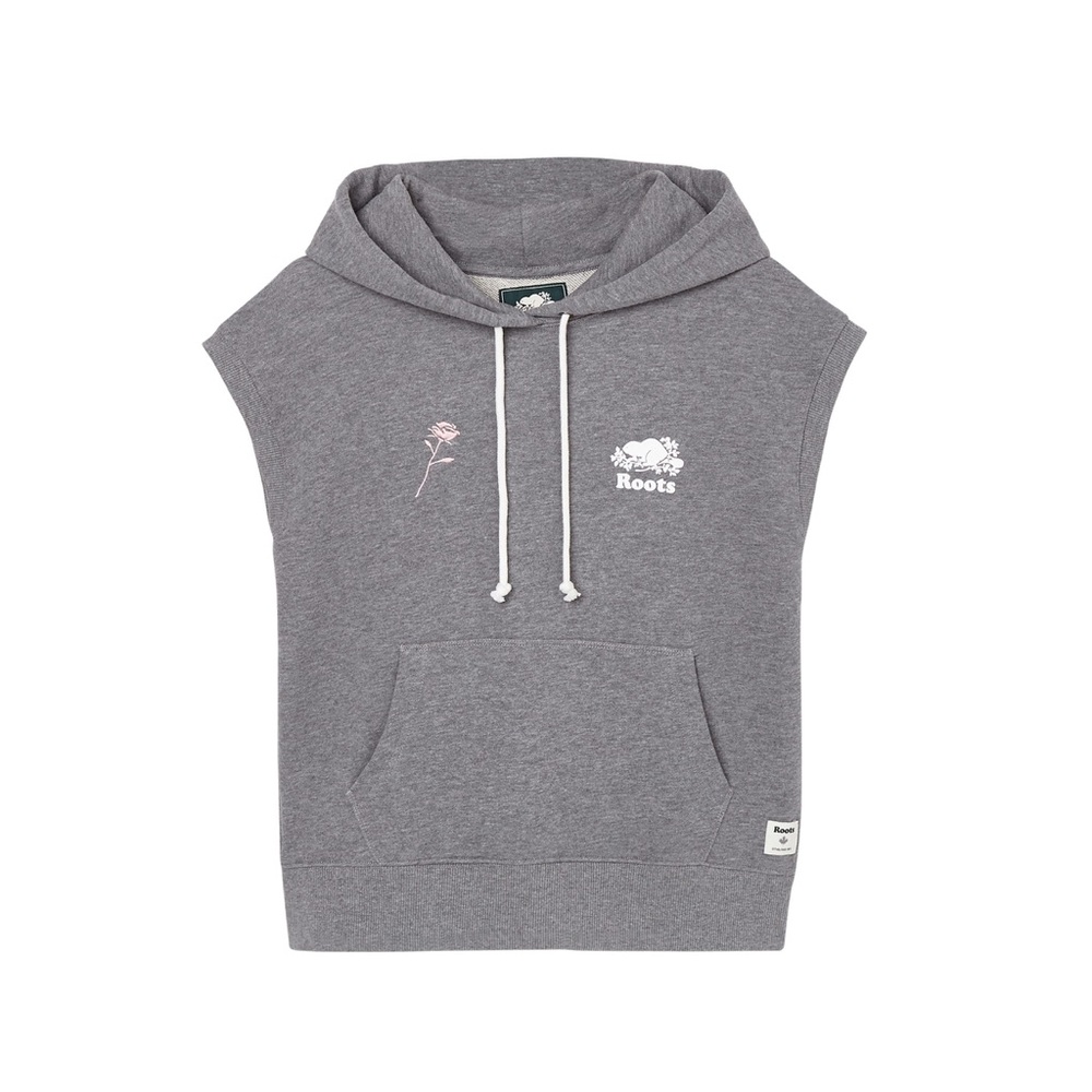 Roots X Shawn Mendes Gray Sleeveless Hoodie - Picture 5 of 5